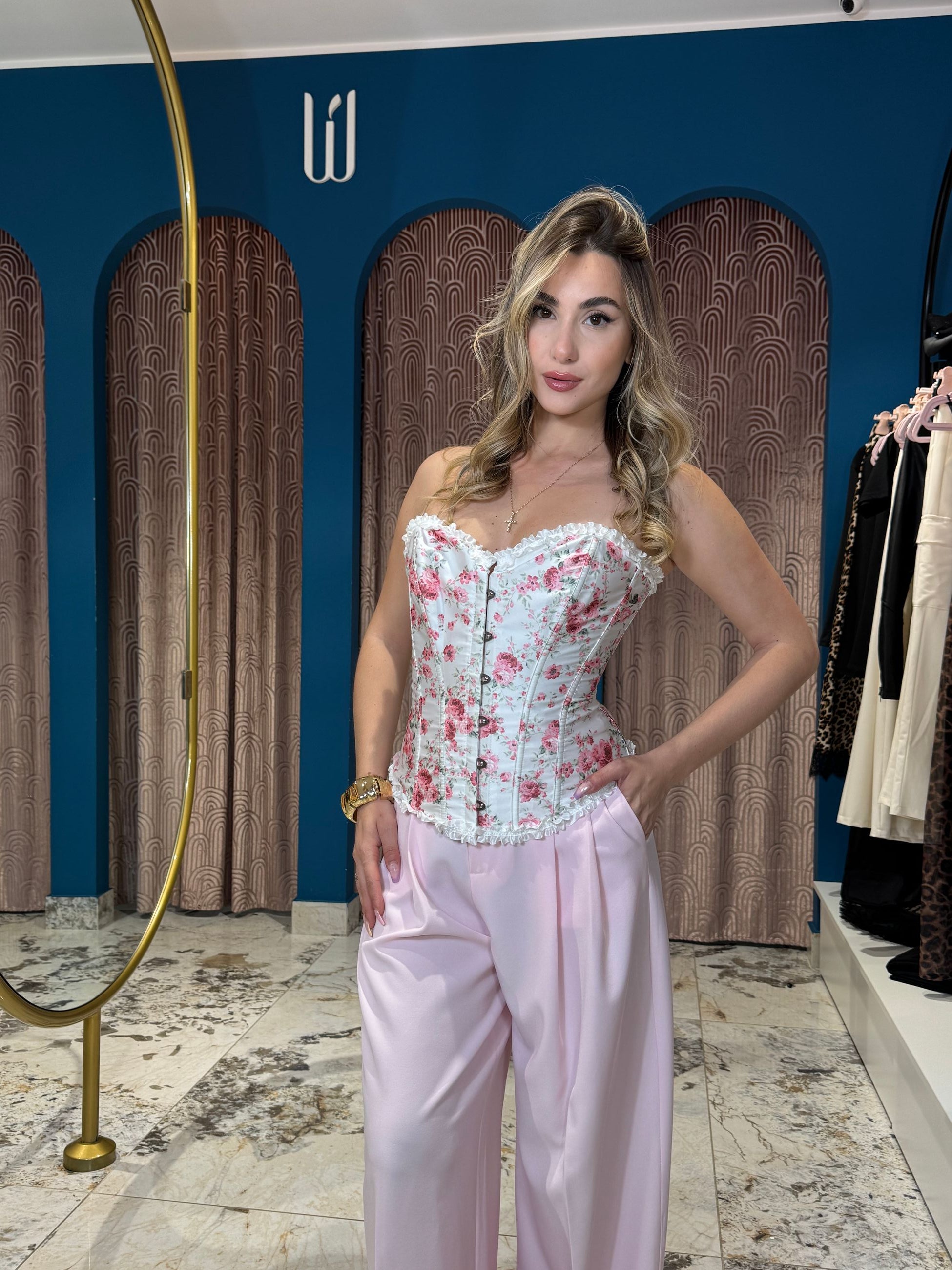 Corsetto Pink Flor