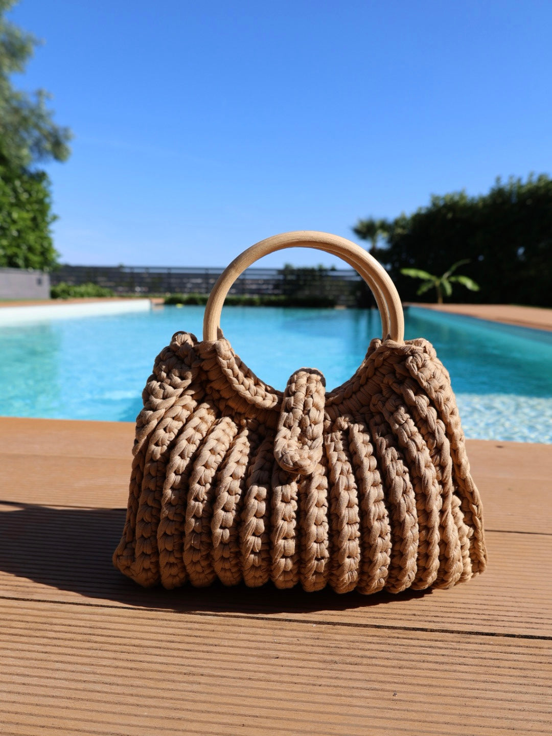 Borsa Camel Manico