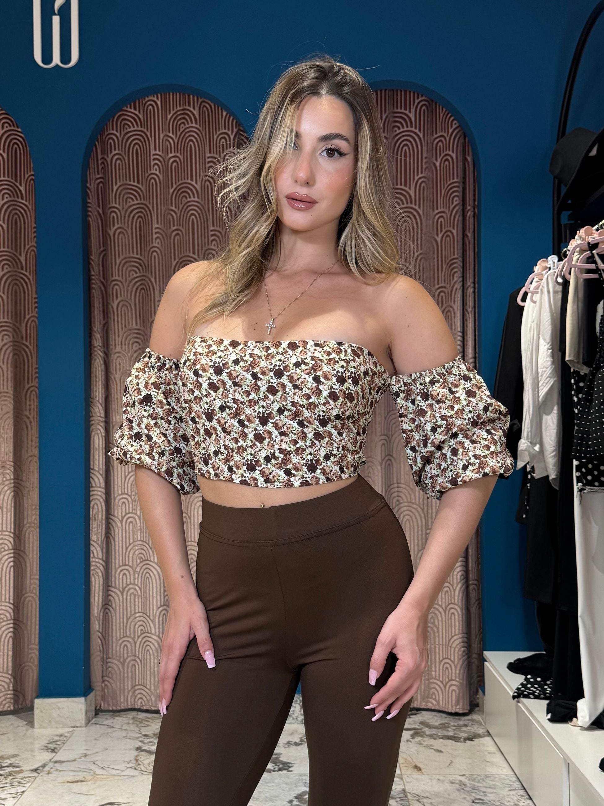 Top Flower BROWN