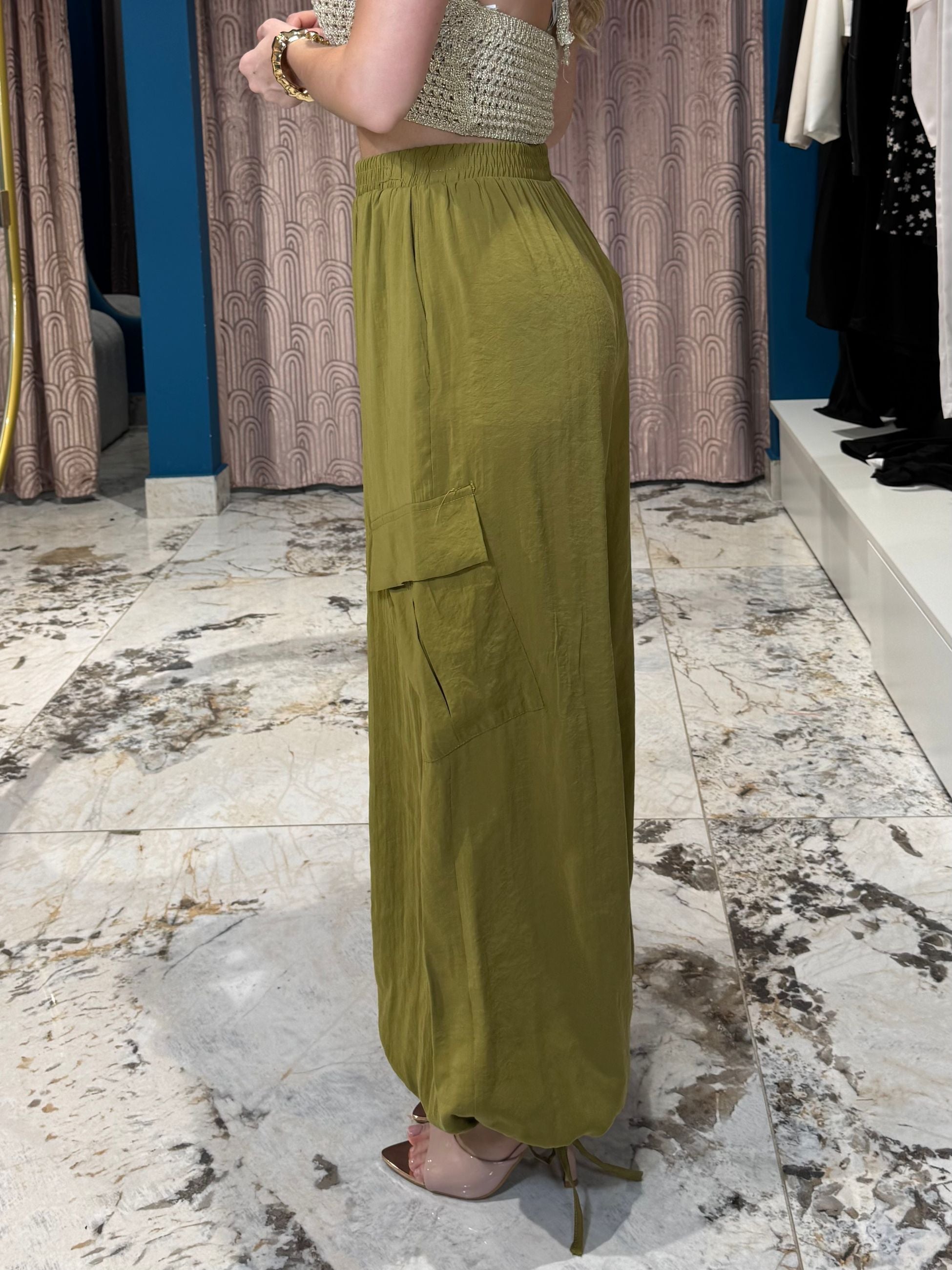 Pantalone Coulisse Lime