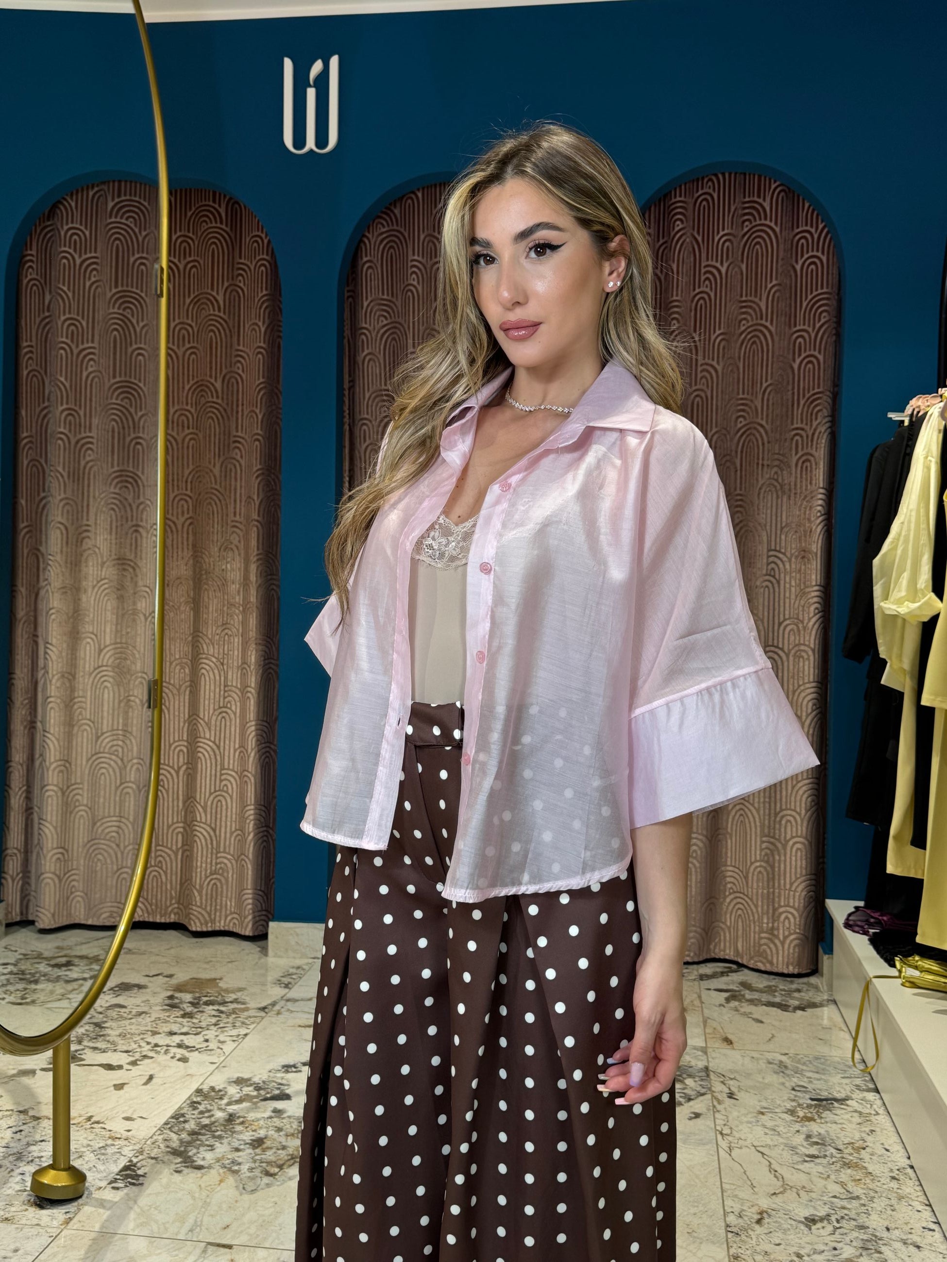 Camicia Velata Mezza Manica
