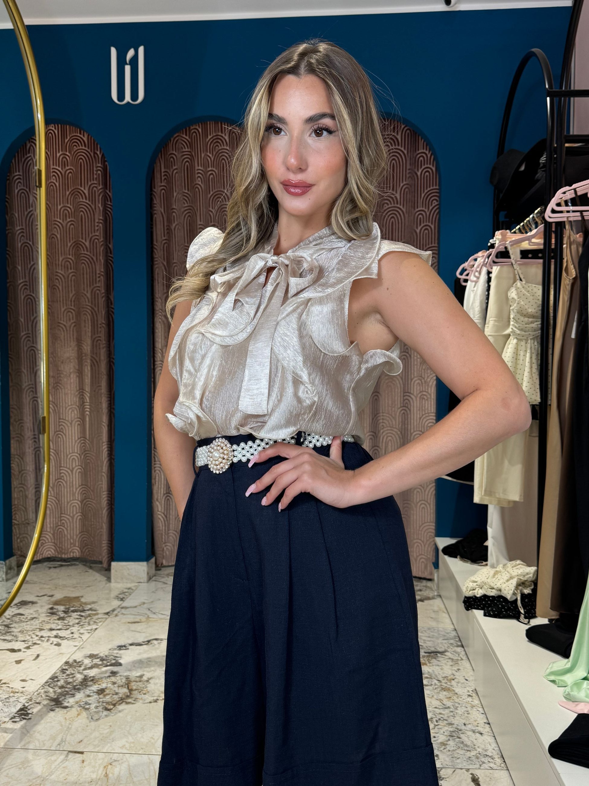 Blouse Satin Balze