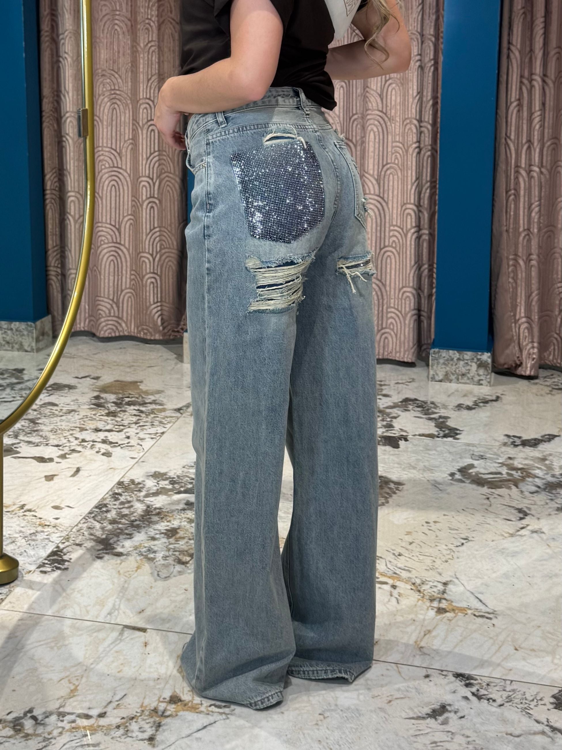 Jeans Taschino Strass