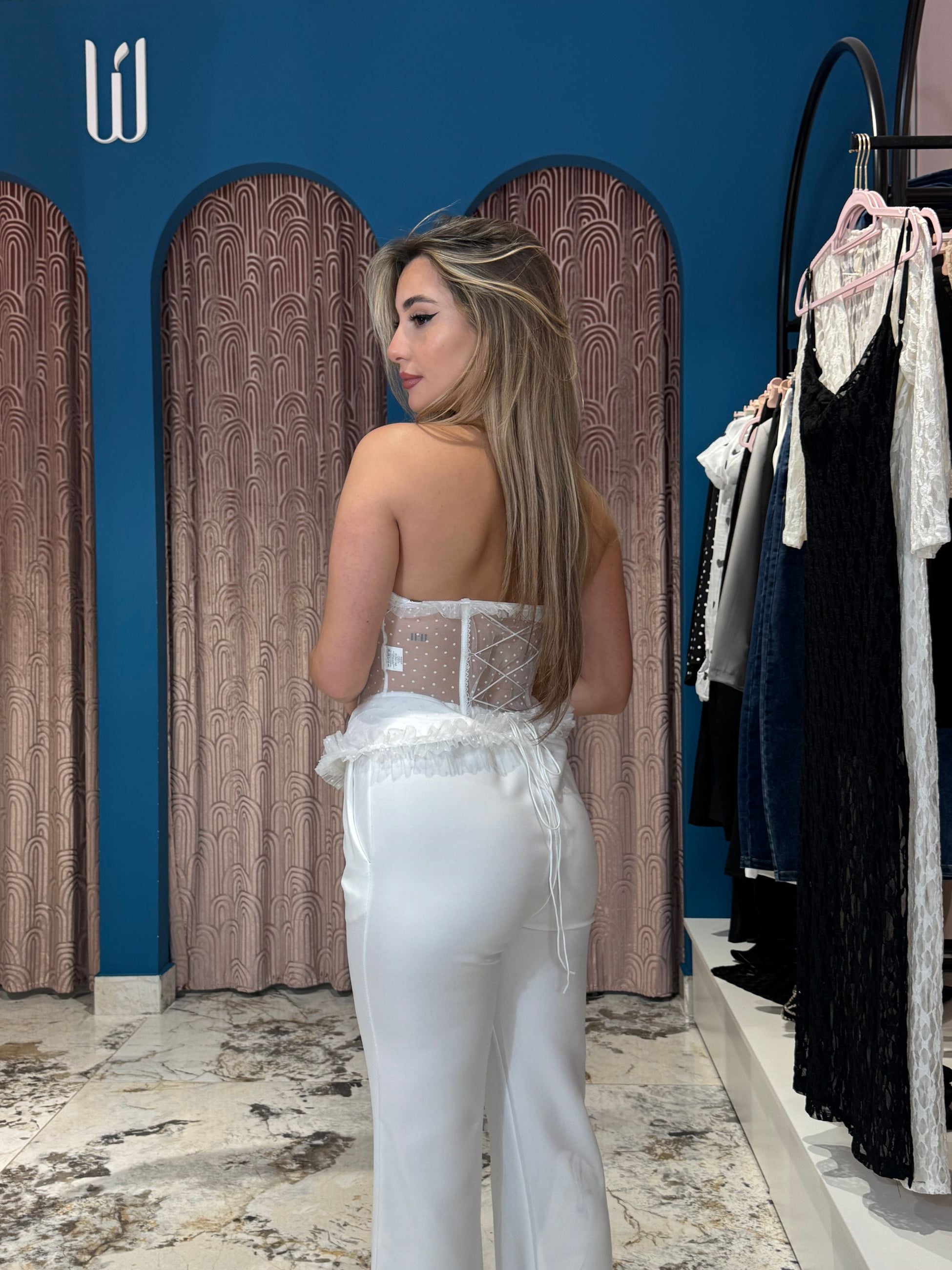Corsetto Tulle Pois